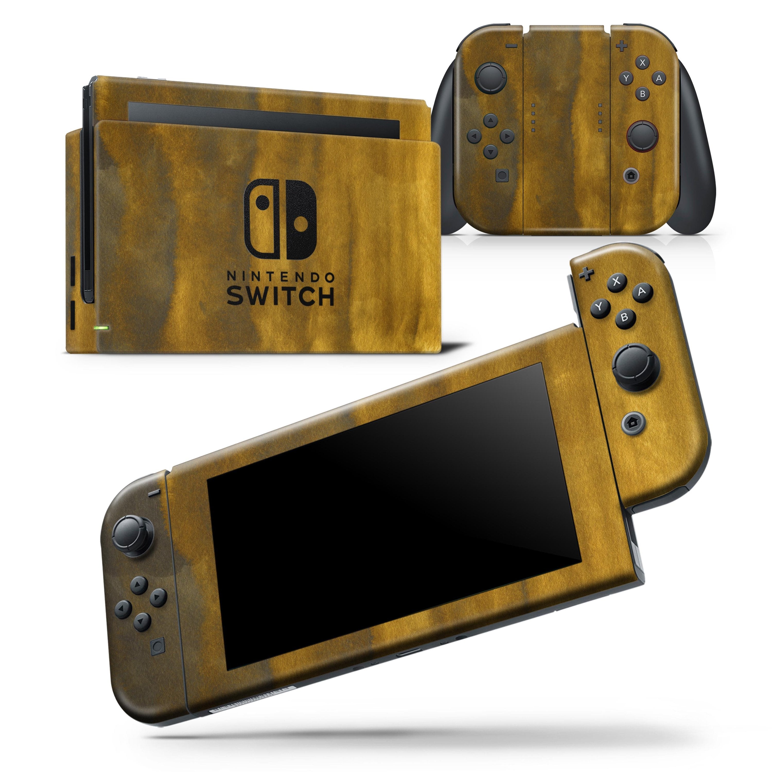 Fading Golden Ridges - Vinyl Skin Wrap for Nintendo Switch 2, OLED,